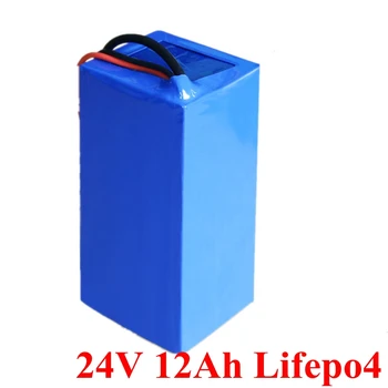 24v 12ah Lifepo4 Baterija Ilgi Lielums 24v 12ah BMS par 24v 250w 350w Motors Elektrisko Velosipēdu Akumulatora Velosipēdu, Motorolleru + Lādētājs