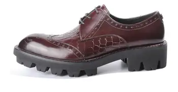 Modes vīriešiem kurpes Elpojošs dabiskās ādas, palielinātu Vīriešu Apavi Ikdienas Apavi mežģīnes up Modelis Alligator uzņēmējdarbības kurpes vīriešiem