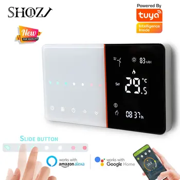 WIFI Tālvadības pults Smart Home Termostats Termostatiskie Touch Pabīdiet Slēdzi Elektrisko Vārstu Cilindra Balss Vadība, Izmantojot Alexa