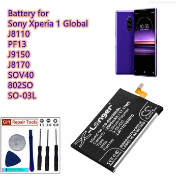 CS Akumulatora 3.85 V/2900mAh LIP1701ERPC, 1315-7600 Sony Xperia 1 Pasaules, J8110 PF13, J9150, J8170, SOV40, 802SO, TĀTAD-03L
