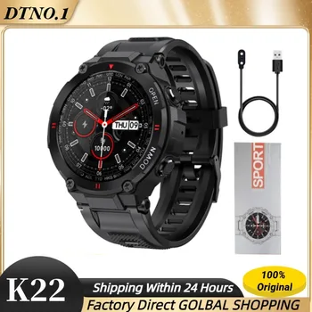 K22 Smart Skatīties vīrieši 2022 Bluetooth Zvanu Pasūtījuma Skatīties Sejas Smartwatch ir 2021. 400mAh akumulatora Sporta watchs VS t rex pro vīriešiem