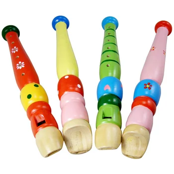 6 -Caurumu Bērniem Flauta Plastmasas Musicales Para Niños Ieraksti Instrumentu Cartoon Kids