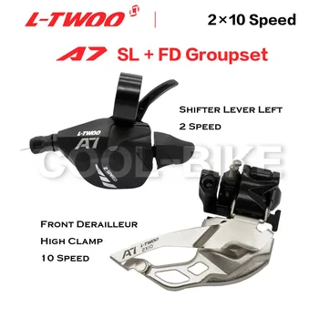 LTWOO A7 2x10 20 Ātruma Pārslēdzēju Groupset 2 Komplekti 2x10 Priekšējo Pārslēdzēju un Izraisīt Pārslēdzēju Sviras pa Kreisi 2 Ātrumu Remonta Daļas