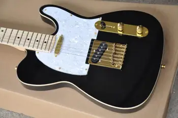 Bezmaksas piegāde Rūpnieciski Pielāgotu Jauno TL black elektriskā ģitāra Zelta aparatūras bezmaksas piegāde 8pai