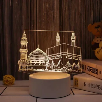 Ramadāna Pils Laternu Dekoru, Rotājumu EID Mubarak LED Gaismas Festivāls Ramadāna Apdare, Mājas Eid Islāmu Musulmaņu Grupa Krājumi