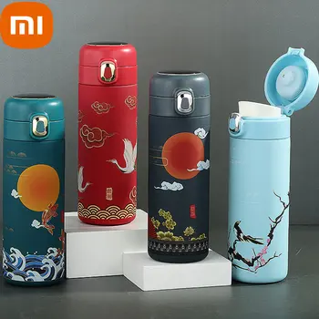 Xiaomi Ķīniešu Stilā Vintage Izolācijas Tasi Karsta Dzeramā Thermomes Ķīna-Šiks Ūdens Gruntis, Nerūsējošā Tērauda, Veselīgs, Ūdens Kauss