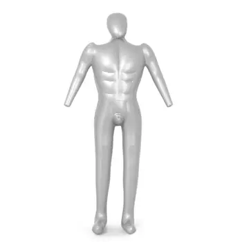 Cilvēks Pilna Ķermeņa Piepūšamās Manekena Vīriešu Manekena Rumpja Pielāgot Apģērbu Modeļa Displeja PVC 168cm Vīriešu Pilna Ķermeņa Modelis