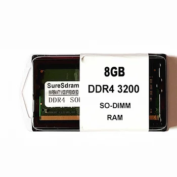 SureSdram DDR4 Ram 3200MHz 8GB 1RX8 PC4-3200AA Klēpjdatoru Atmiņas 1.2 V 260Pin
