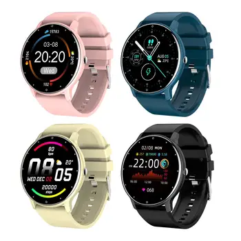 ZL02D Smart Skatīties Vīrieši Dāma ar skārienekrānu Sports Fitness Smartwatch Miega Sirds ritma Monitors IOS Android Bluetooth Tālruni