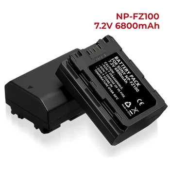NP-FZ100 6800mAh Rezerves Baterija Savietojams ar Sony FX3,FX30,A1,A9,A9 II,A7R III,A7S III,A7 III,A7 IV,A6600,A7C Kameras