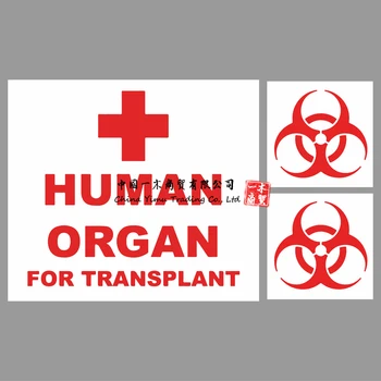 Cilvēka Orgānu Transplantācijas Medicīniskās Ātrās palīdzības Automašīnas Van Klēpjdatoru Decal Uzlīmes