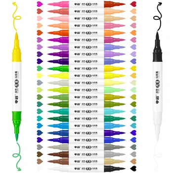 48 Krāsas Akrila Marķieri Otas Padoms Akrila Krāsas Pildspalvas Piemērots Vairumam Virsmas Iežu Stikla, Auduma, Metāla, Keramikas Krūze Koka Plastmasas