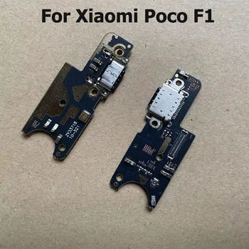 USB Uzlādes Doks Xiaomi Poco F1 PCB Uzlādes Savienotājs Ostas Valdes Flex Kabelis