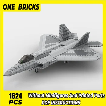 Militārās Sērija Km Celtniecības Bloki 1:35 Mēroga F-22 Raptor Modelis Tehnoloģiju Gaisa kuģa Ķieģeļi DIY Montāža Cīnītājs Rotaļlietu Bērns