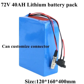 72V 40Ah Litija Baterija NMC Li-Ion Ebike Akumulatoru 72V 3000W 5000W 7000W Gadā GA PF 18650 Šūnas + 84v 10.A Lādētāju