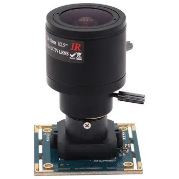 8MP USB Kameras Modulis IMX179 HD Digital USB Webcam Usb 2.0 CCTV Drošības Mini Video Kameras Valdes ar 2.8-12mm Varifocal Objektīvs