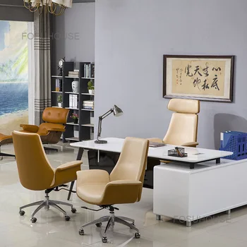 Ergonomisks Datora Krēsla Prezidents Boss Biroja Krēsli Mājas Mēbeles Dizaineru Spēļu Krēsls Biroja Krēsls, Meli, Grozāmais Krēsls