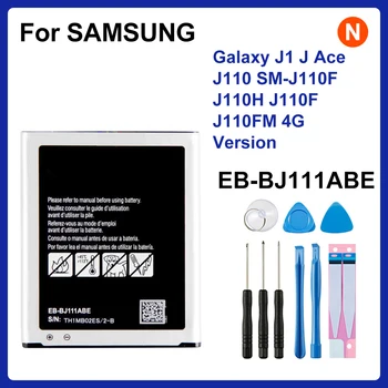 SAMSUNG Oriģinālā EB-BJ111ABE 1800mAh Akumulators Samsung Galaxy J1 J Ace J110 SM-J110F J110H J110F J110FM 4G Versija