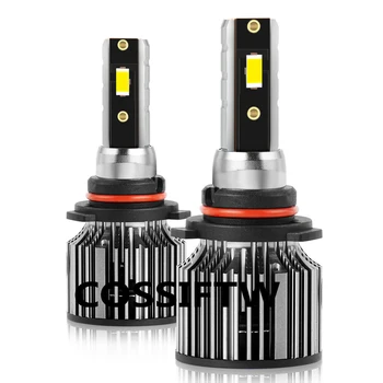 6000LM 18W Auto Apgaismošanas Sistēmas, Fanless Mini LED priekšējie Lukturi spuldzes H1, H3, H7 LED Galvas Gaismas H4 H11 9005 9007 Auto LED priekšējie Lukturi