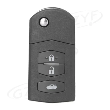 3 Pogas Tālvadības Atslēgu Fob Apvalks Gadījumā PG536A par 2003-2013 Mazda Auto Piederumi