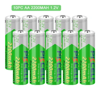 4/8/10/20PC PKCELL 2200mah AA Baterijas AAA uzlādējamās baterijas 1,2 v NIMH zema sevis izlādes akumulatoru, lukturīšu rotaļlietas