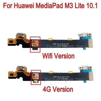 Jauns USB Uzlādes Port Savienotājs Uzlādes Doks Valdes Flex Kabelis Huawei MediaPad M3 Lite 10.1 Collu P2600 Wifi 4G Versija