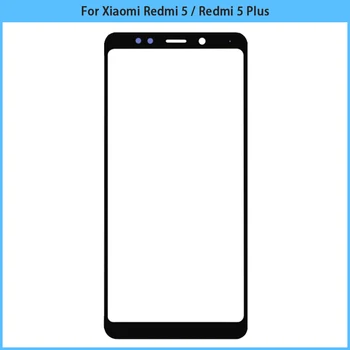 Jauns Xiaomi Redmi 5 Plus Touch Screen Panelis Redmi 5 LCD Priekšas Stikla Lēcu Tālrunis TouchScreen Stikla Vāku Nomainīt