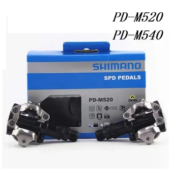 SHIMANO Sākotnējā PD M520 PD M540 MTB Kalnu Velosipēds Velosipēdu Pedāļi Cikla Self-slēdzenes Bloķēšanas Pedālis ar SM-SH51 Mtb Piederumi
