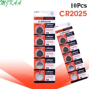 10pcs/iepak CR2025 3 V Litija Monēta Šūnu Pogu Akumulatora BR2025 DL2025 KCR2025 2025. gadam L12 EE6226