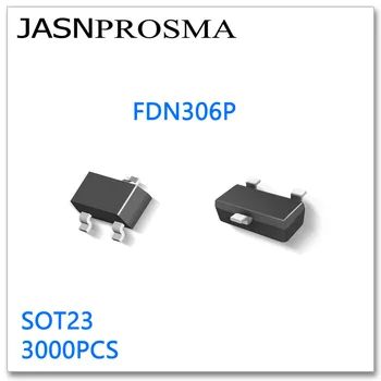 JASNPROSMA FDN306P SOT23 3000PCS P-Kanāls 12V Augstas kvalitātes ražots Ķīnā fixed dialing numbers-fdn FDN306