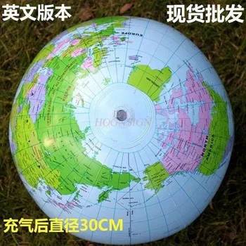 30cm PVC angļu versija piepūšamās zemes rotaļlietu ģeogrāfijas mācību materiāli pludmales bumbu atkārtoti