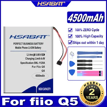 HSABAT 874866 4500mAh Akumulatoru Fiio Q5 Q5S Pastiprinātājs Li-po Polimēru Uzlādējams Akumulators Pack Baterijas Nomaiņa