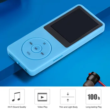 MP3 Atskaņotājs ar USB Uzlādes Ierakstīt Ciparu Displejs Ekrāna Mediju Lossless Portatīvo Kabatas Sporta Gaitas Ejot Mūziku Spēlēt